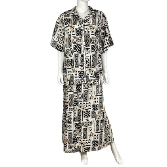 G.W. Division of Graff Vintage 80’s Floral Design Skirt & Blouse Set - Picture 1 of 9